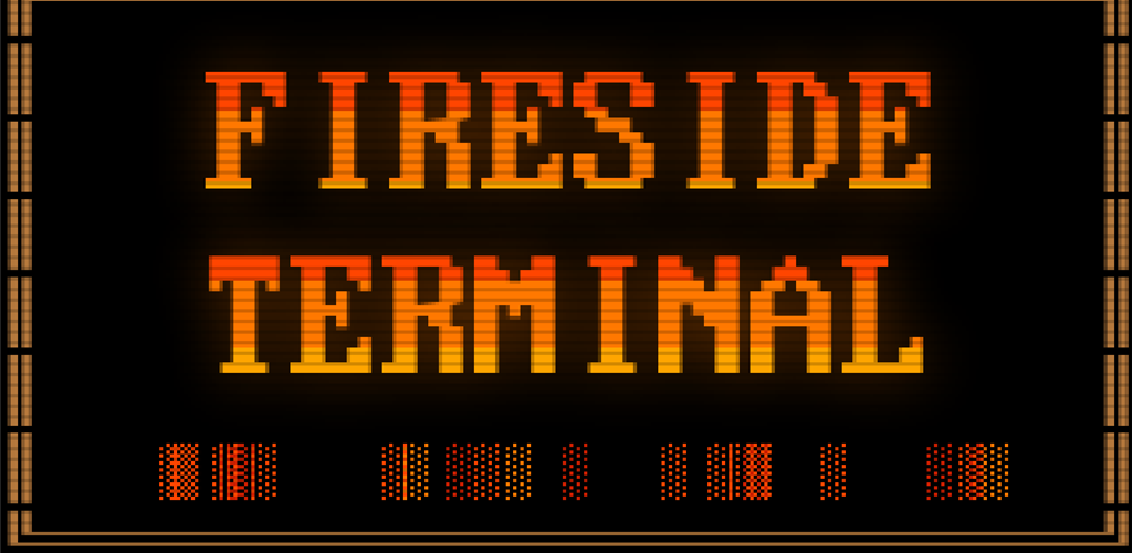 Fireside Terminal — ASCII fireplace art