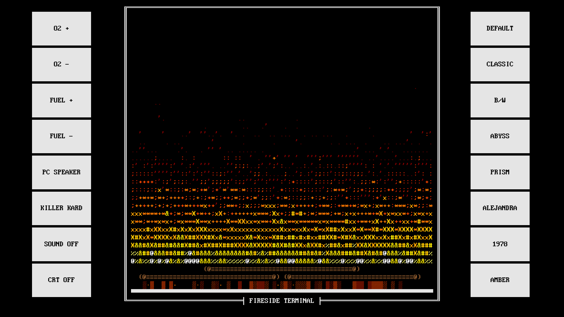 Classic terminal-white fire theme